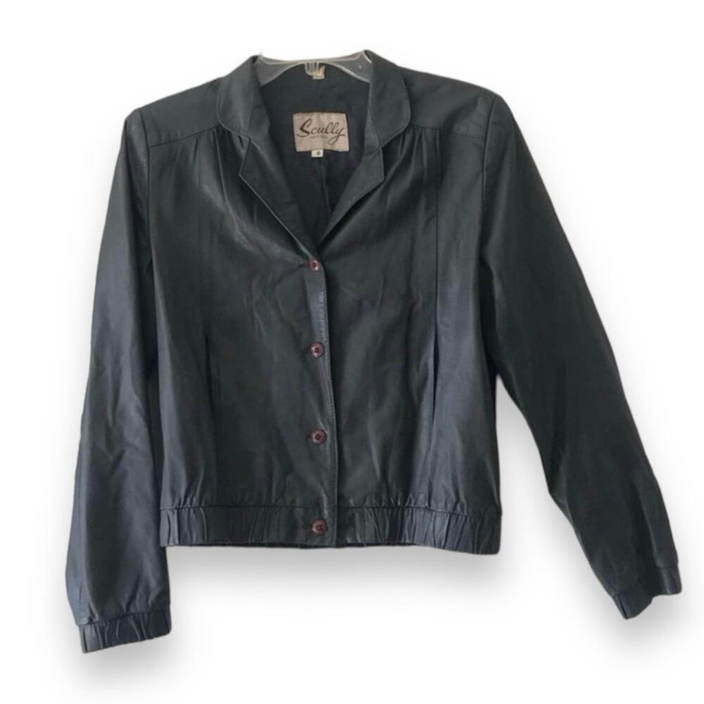 80s 90s Vintage Scully genuine leather jacket